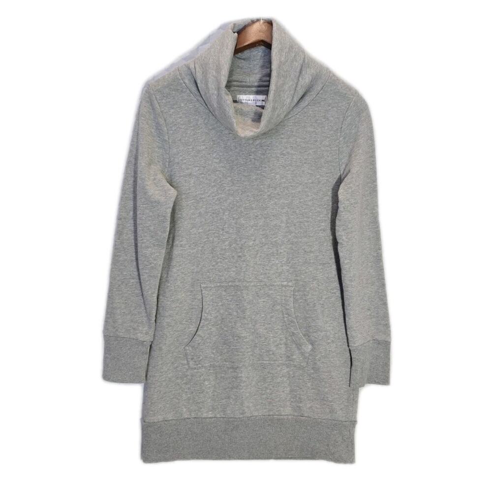 Cutter & Buck Gray Cowl Neck Tunic Sweatshirt Small S Golf Athleisure Longline